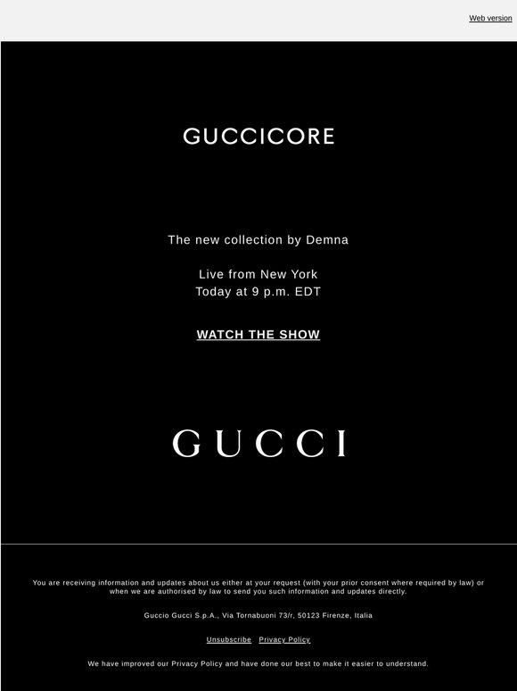 Live Now from New York: GucciCore