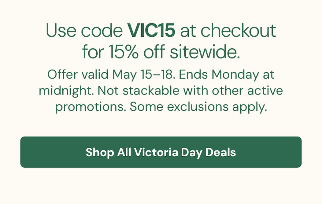 Use code VIC15 at checkout for 15% off sitewide.   [Shop All Victoria Day Deals →]   Offer valid May 15–18. Ends Monday at midnight. Not stackable with other active promotions. Some exclusions apply.  — The Vitasave Team
