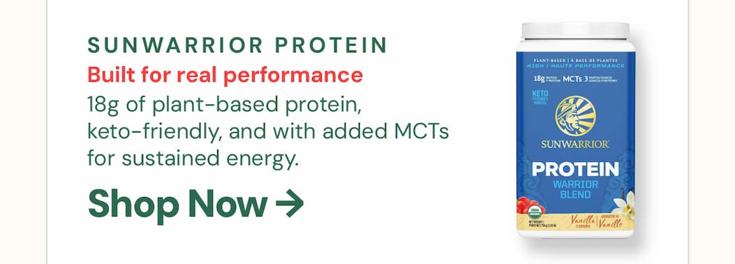 Sunwarrior Vegan Protein Warrior Blend — Vanilla 750g: Plant-based, keto-friendly, and built for real performance. Sunwarrior's Warrior Blend delivers 18g of protein per serving from three complementary plant sources, with added MCTs for sustained energy. Clean label, no compromise on results.