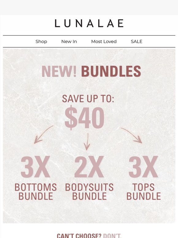 NEW BUNDLES ✨ SAVE: up to $40🔥