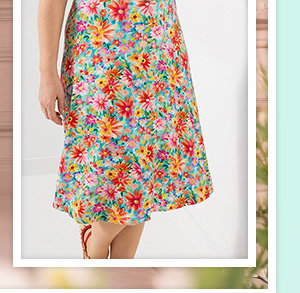 Joyful Floral Jersey Dress