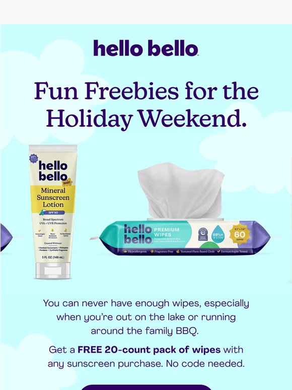 Don't Forget Your FREE Wipes!