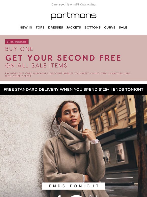 ENDS TONIGHT | 40% OFF TOPS, KNITWEAR & COATS WHEN YOU BUY 2+