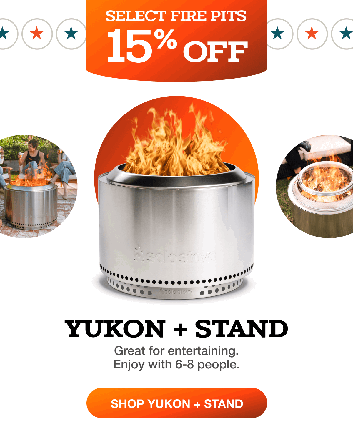 Yukon 27 Fire Pit + Stand Bundle
