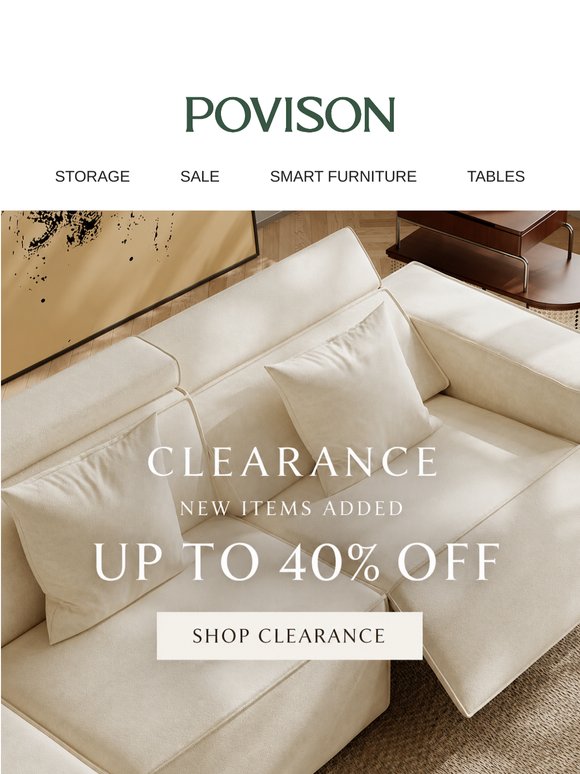 Weekend Clearance Starts Now
