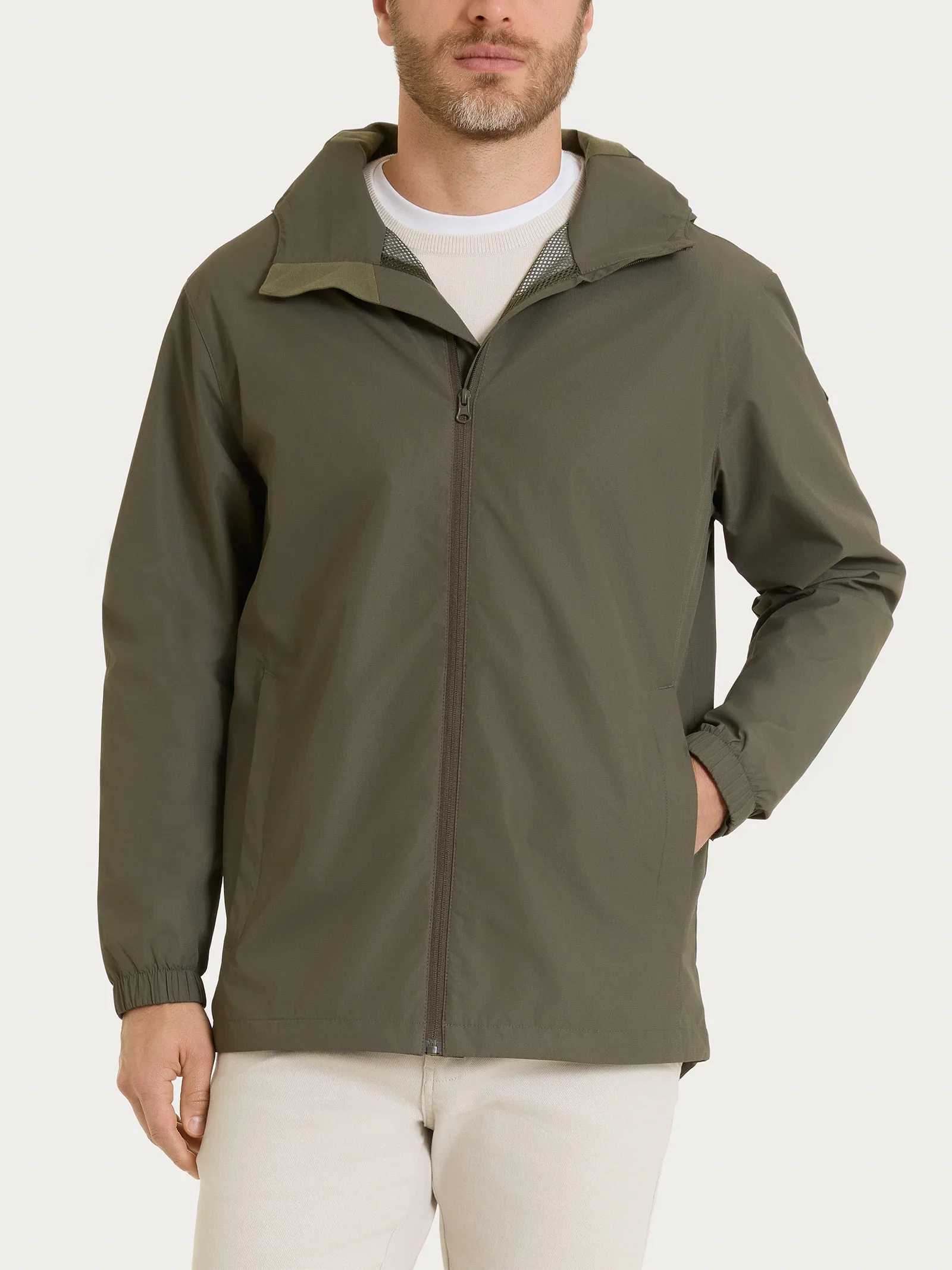 Image of Parka con cappuccio in Shelter Outer - Seagrass