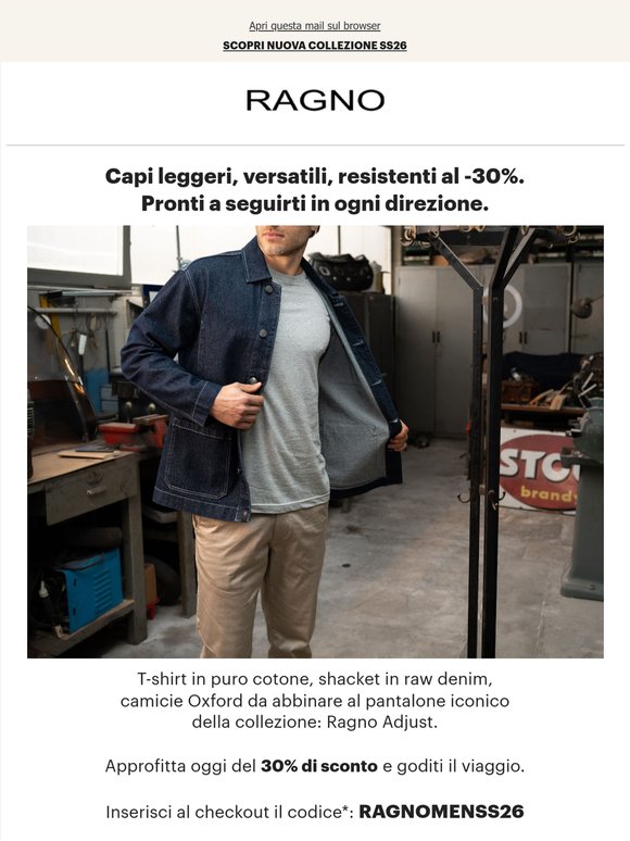Ragno Men. Per tutte le strade ancora da percorrere.