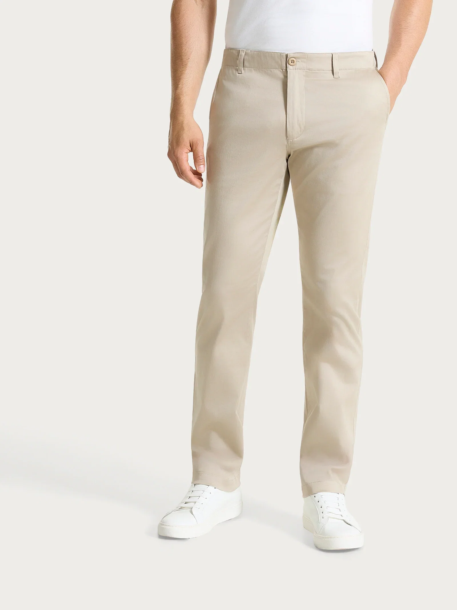 Image of Pantalone con tasche america in Satin Power  - Crockery
