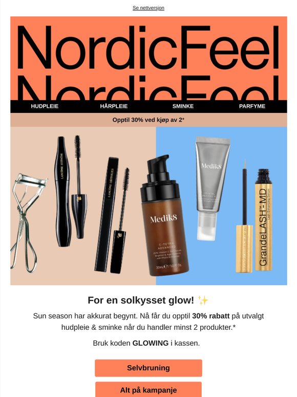 Solrike priser på hudpleie & sminke! ☀️