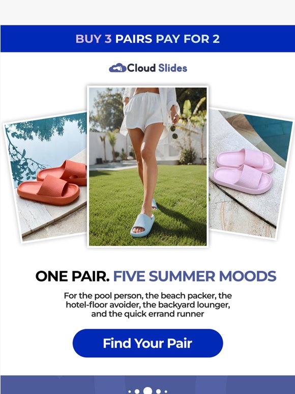 One pair. Five summer moods ☀️