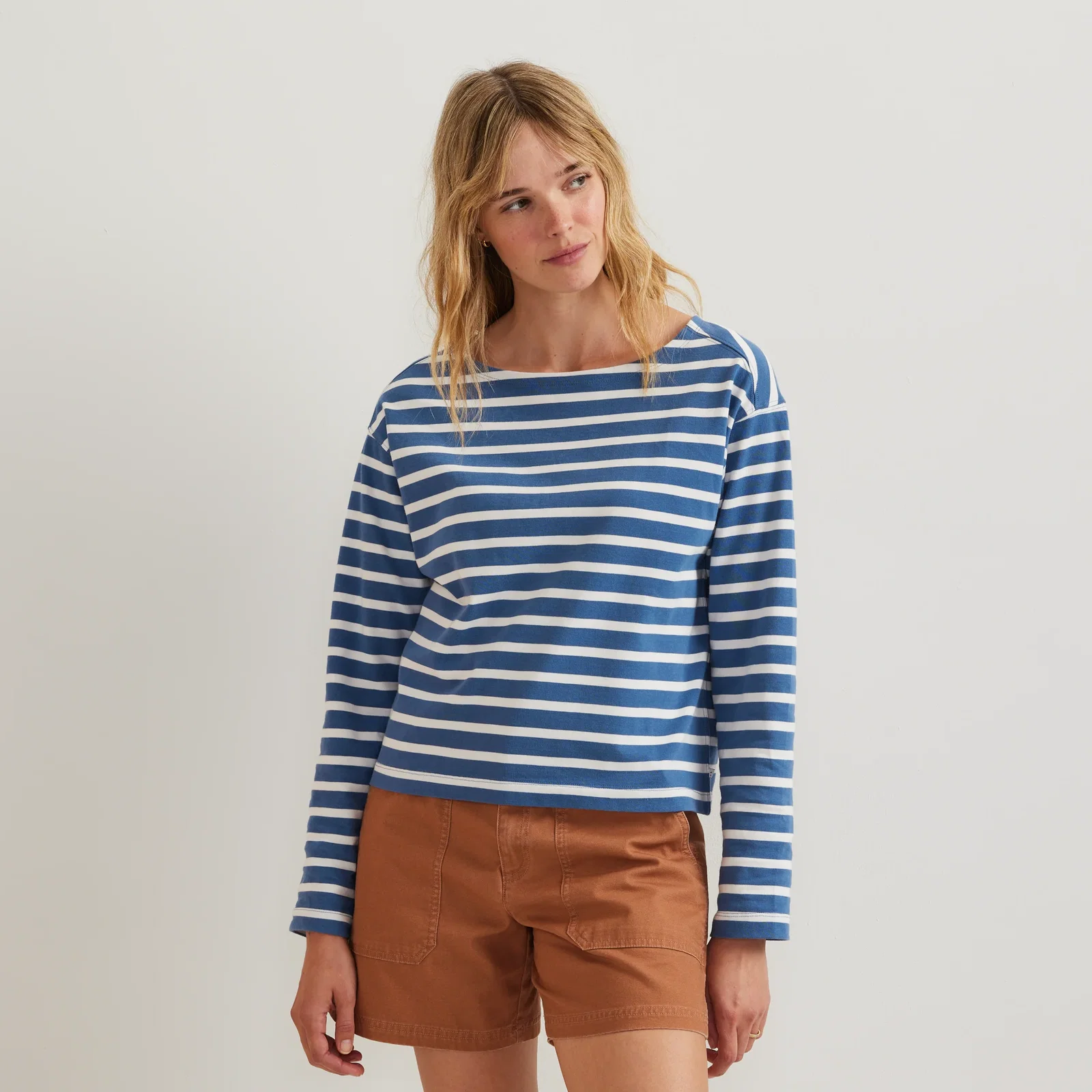 Image of Women's Sailor Bateau Neck T-Shirt
