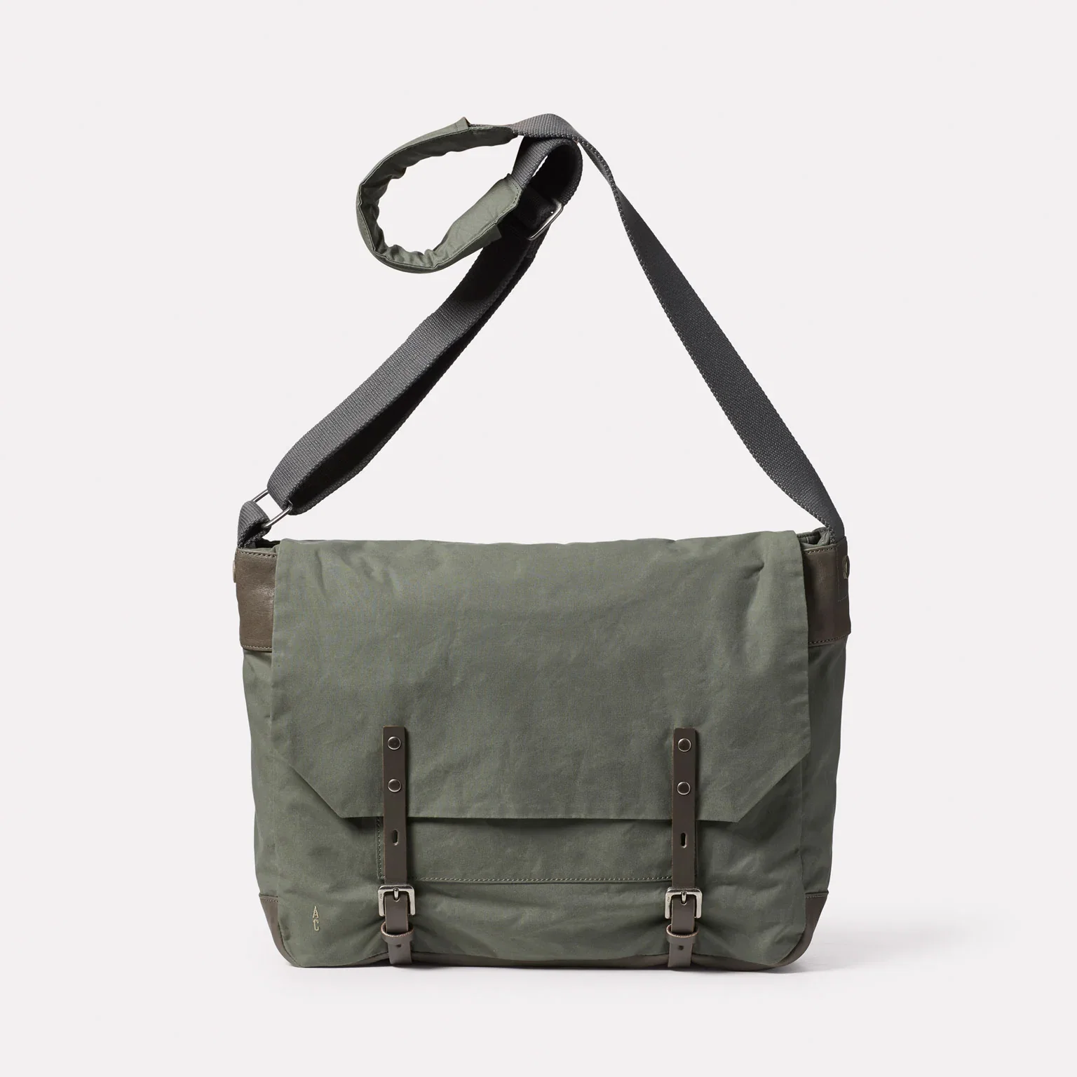 Image of Jeremy Large Waxed Cotton Crossbody Satchel