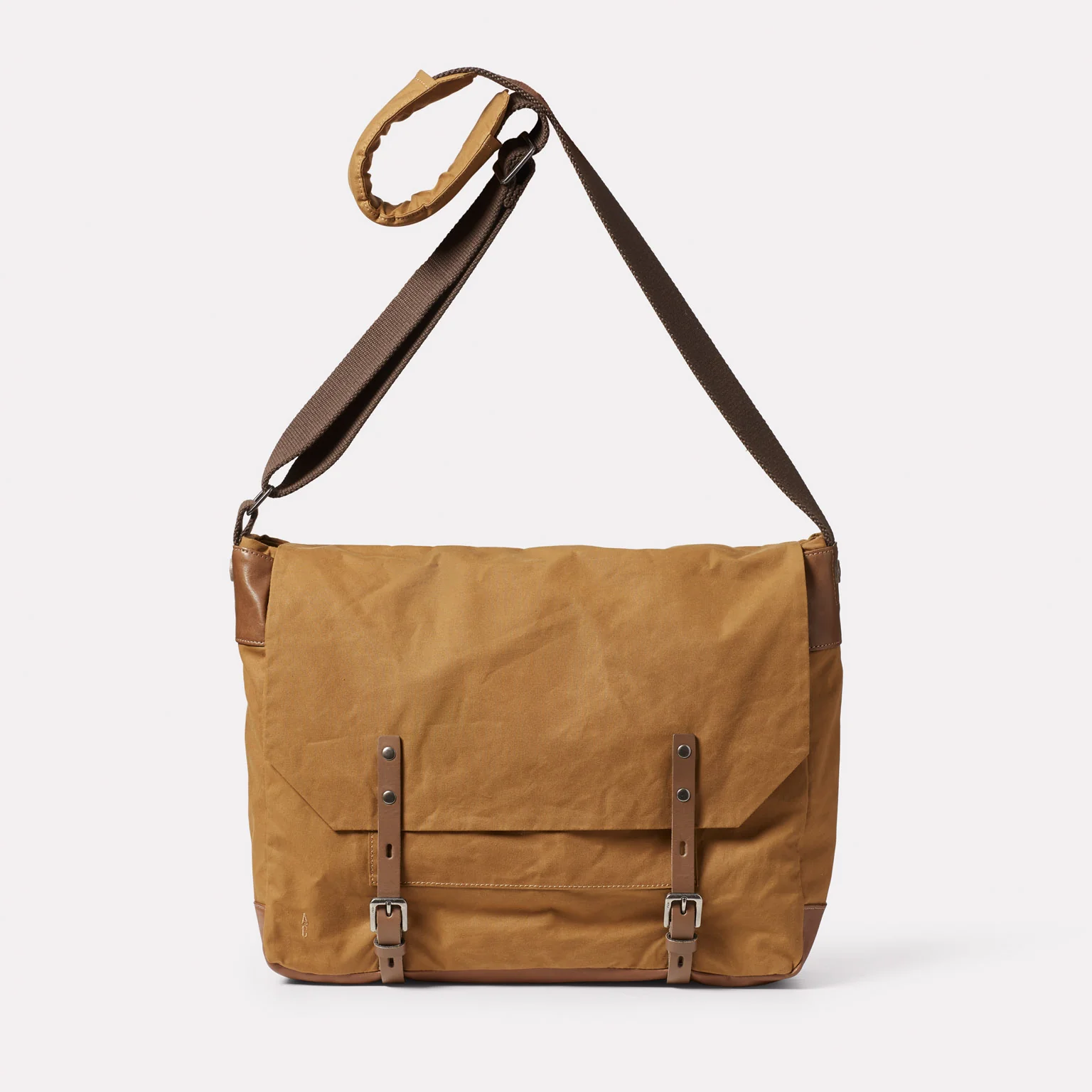Image of Jeremy Large Waxed Cotton Crossbody Satchel
