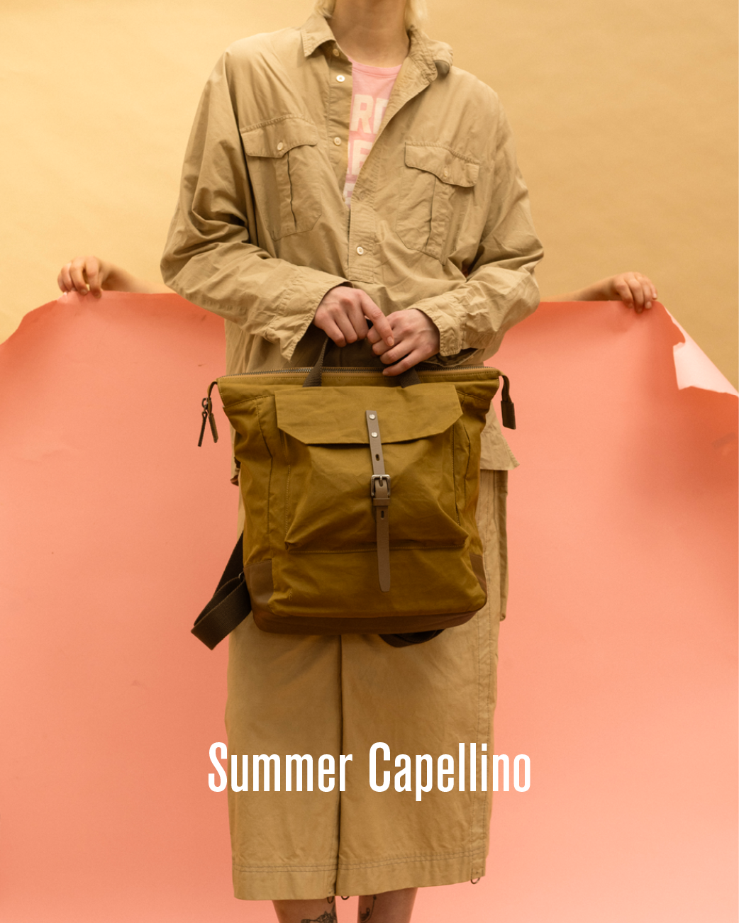 Frances Backpack in Chert, Summer Capellino