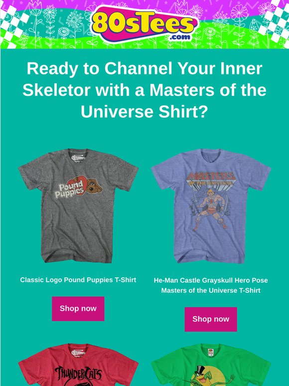 Saturday Morning Cartoon Vibes! Rock Your He-Man Today!