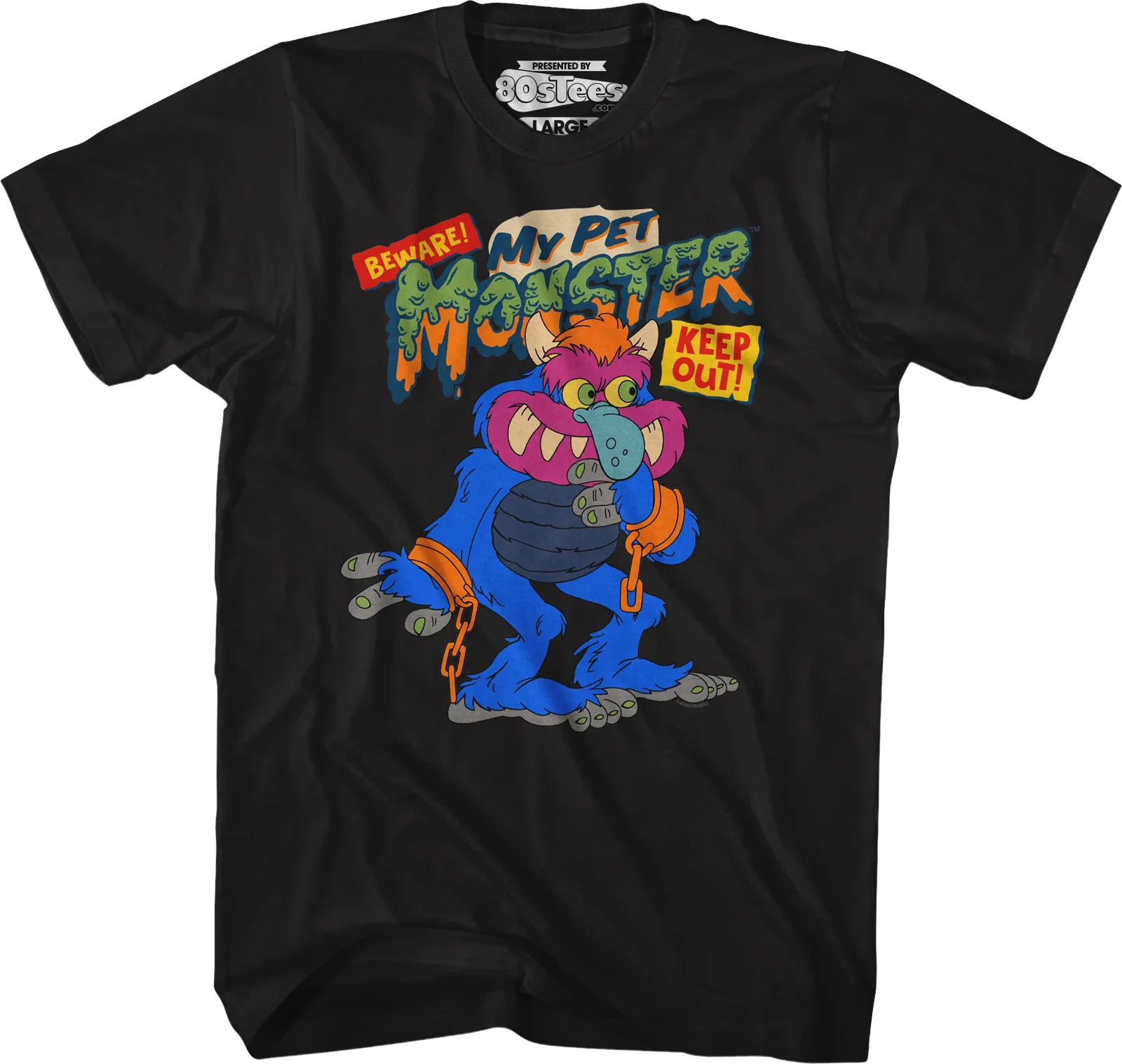 Beware Keep Out Illustration My Pet Monster T-Shirt