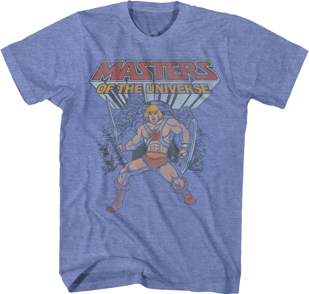 He-Man Castle Grayskull Hero Pose Masters of the Universe T-Shirt