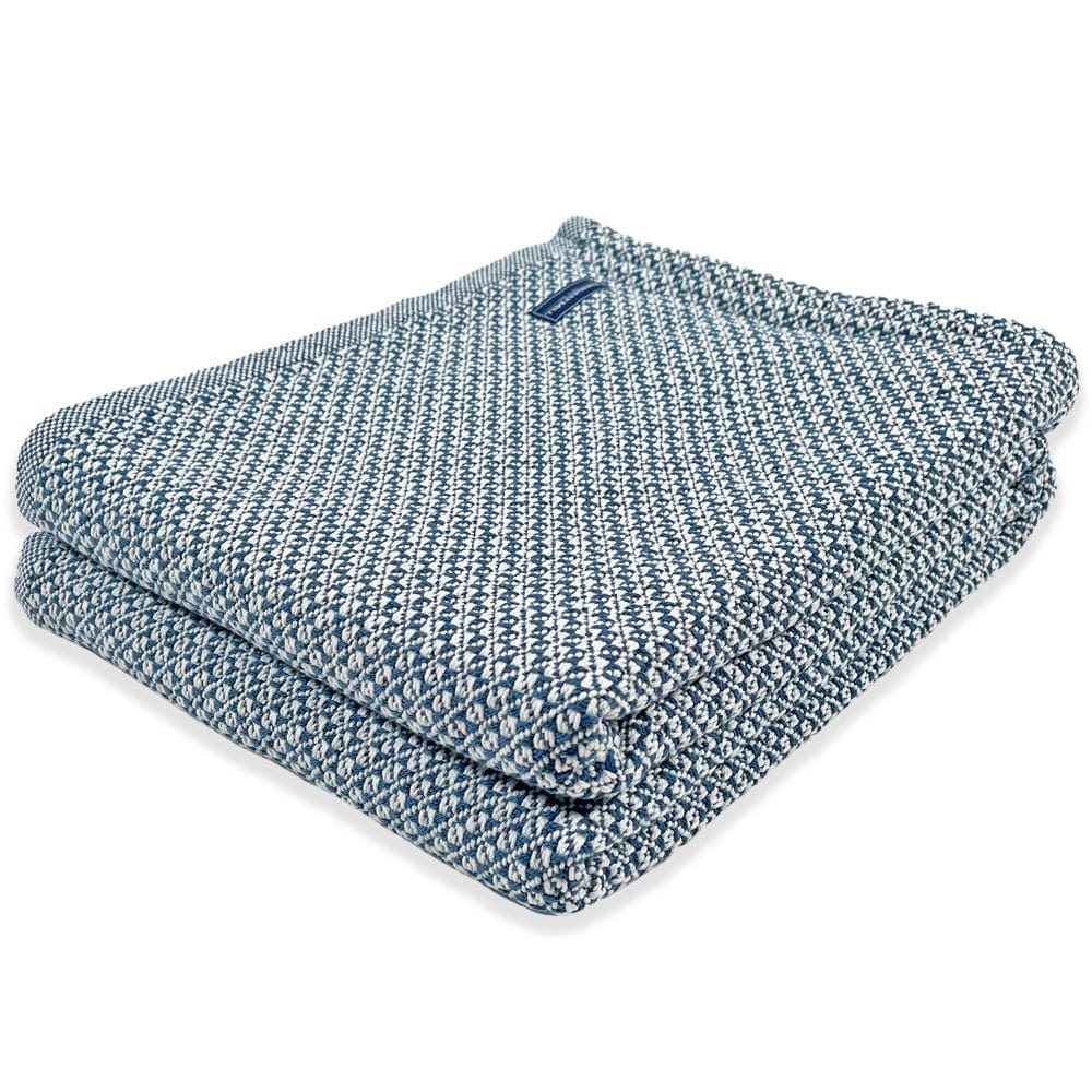 Image of Bar Harbor Cotton Blanket - Indigo