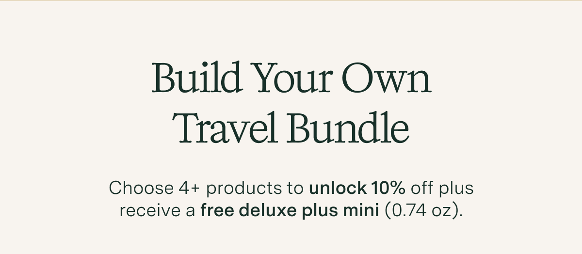 Build your own travel bundle