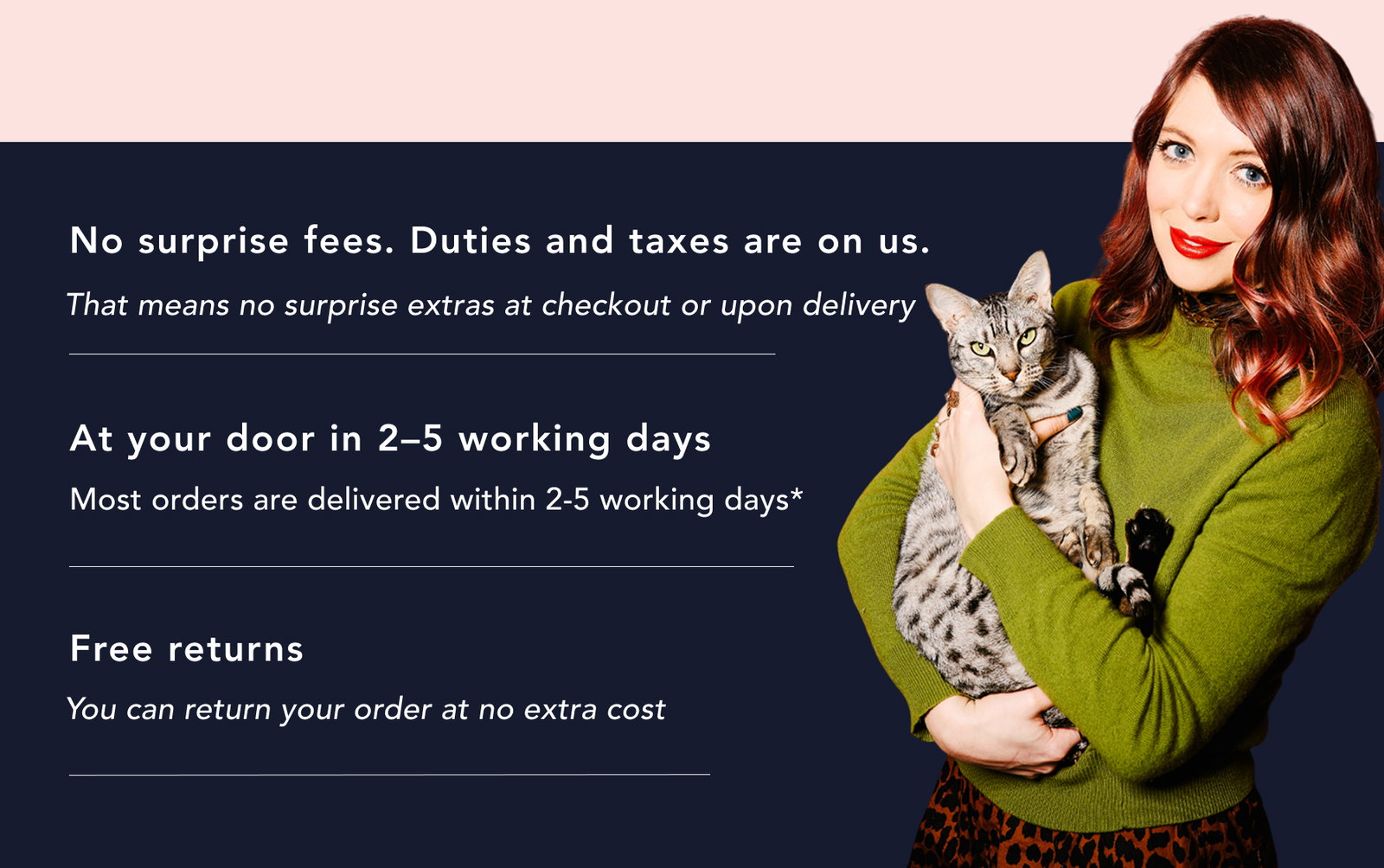 No surprise fees