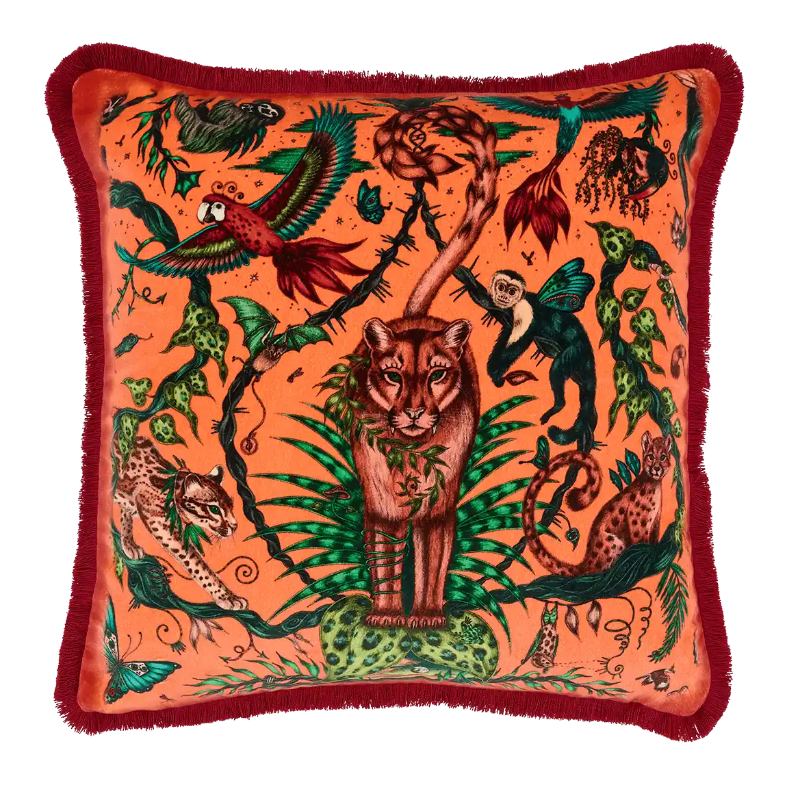Image of Bosque Dreams Luxury Velvet Cushion