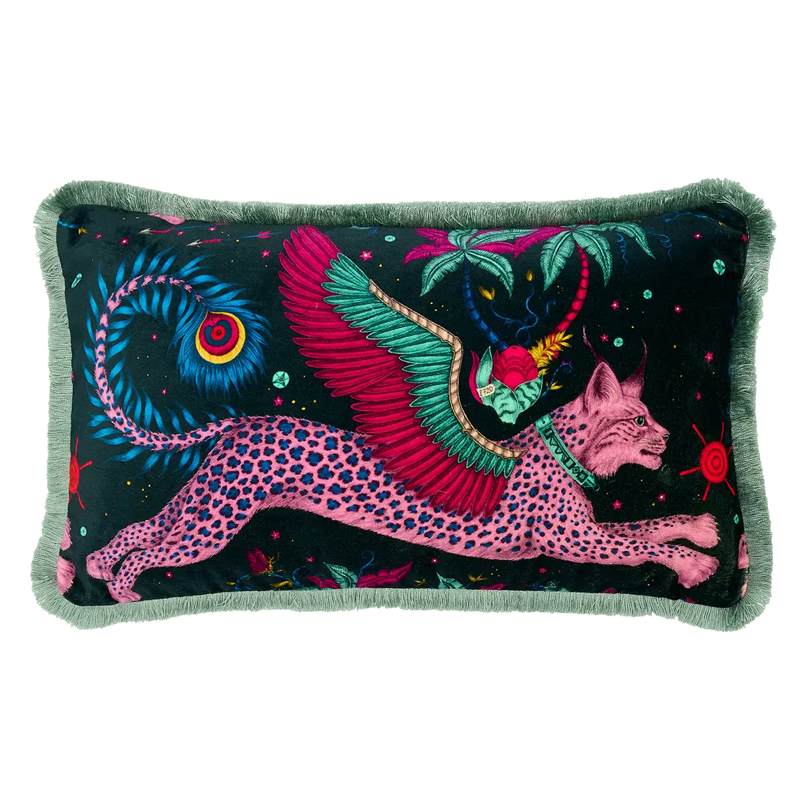 Image of Lynx Luxury Velvet Bolster Cushion