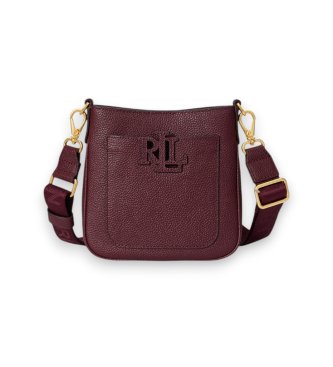 Bolso bandolera Cameryn pequeño de piel granate