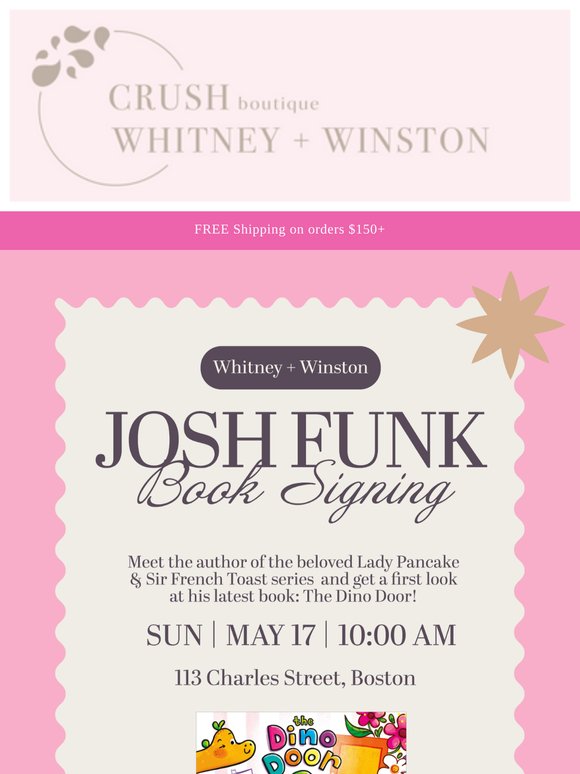 Tomorrow: A Sunday Morning Book Signing with Josh Funk!
