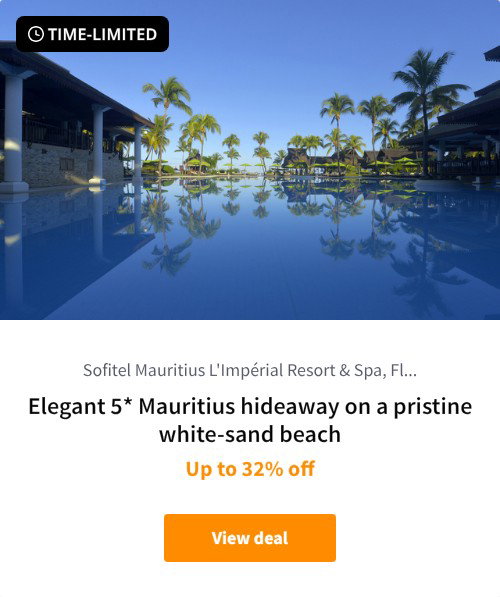 Elegant 5* Mauritius hideaway on a pristine white-sand beach