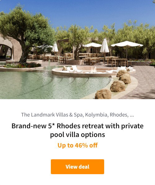 Brand-new 5* Rhodes retreat with private pool villa options