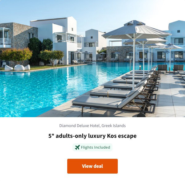 5* adults-only luxury Kos escape