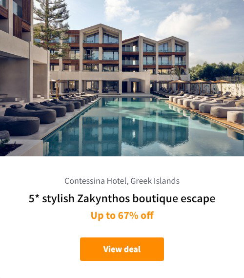 5* stylish Zakynthos boutique escape
