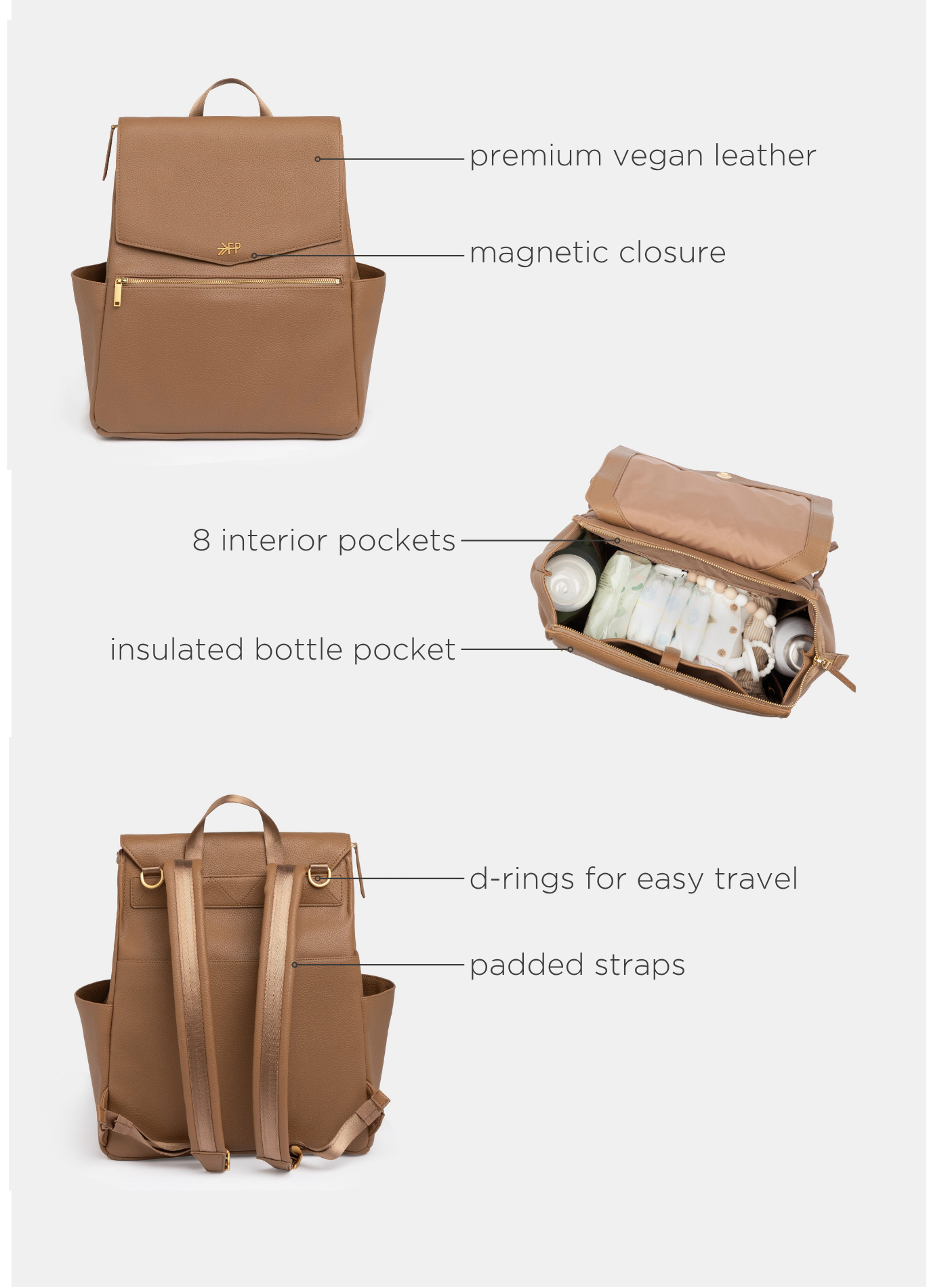 Toffee Classic Diaper Bag II