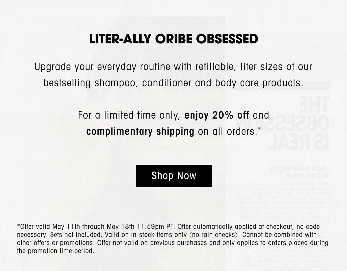 LITERally Obsessed | 20% Off Liters