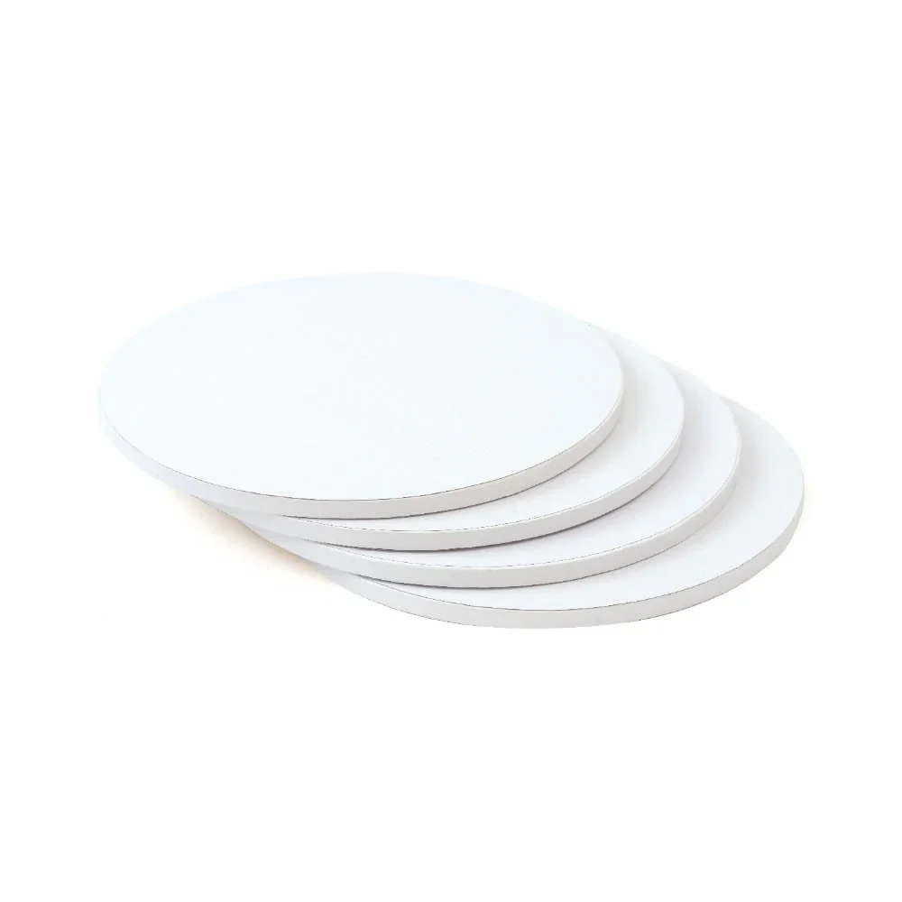 Image of Kake Drum Rund Hvit 25cm