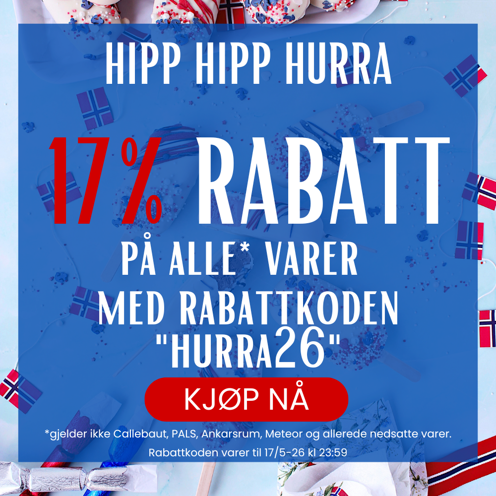 få rabatt med koden "hurra26"