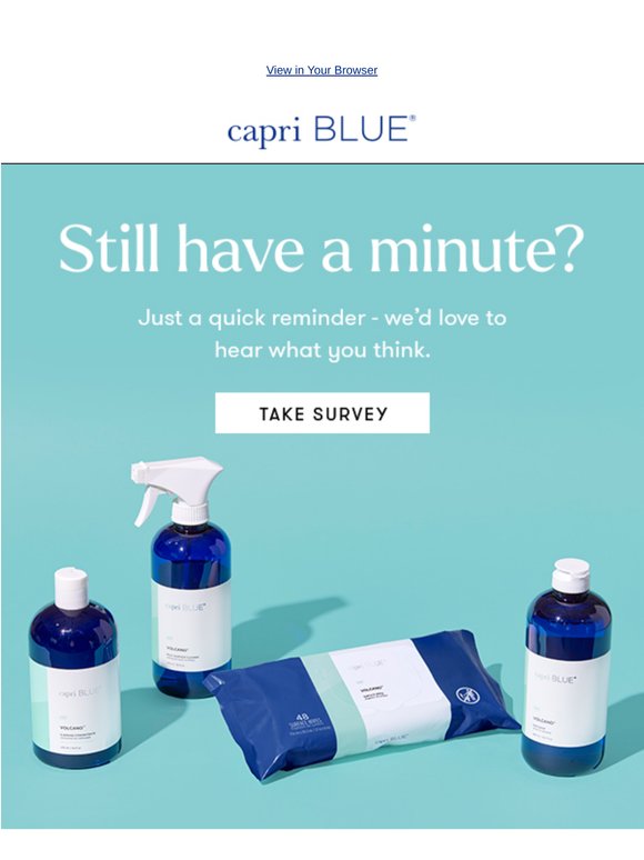 Quick Reminder: We still want your feedback