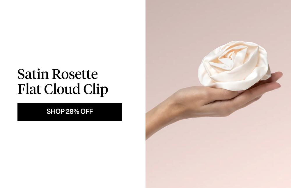 Satin Rosette Flat Cloud Clip