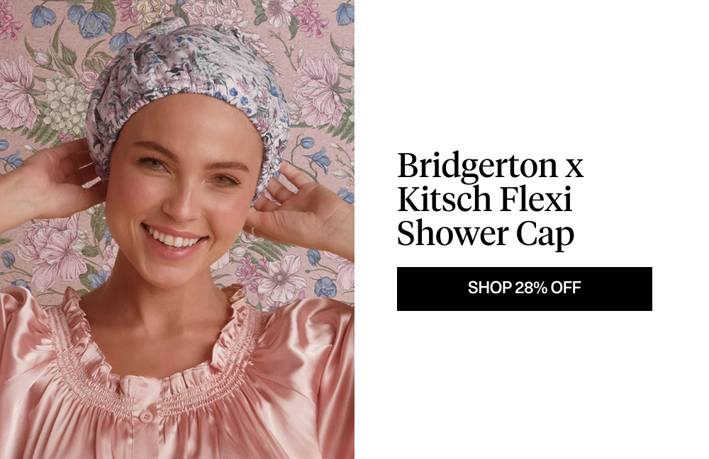 Bridgerton x Kitsch Flexi Shower Cap