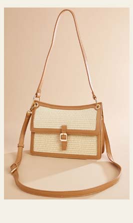 Shop Faux Leather Contrast Trim Bag