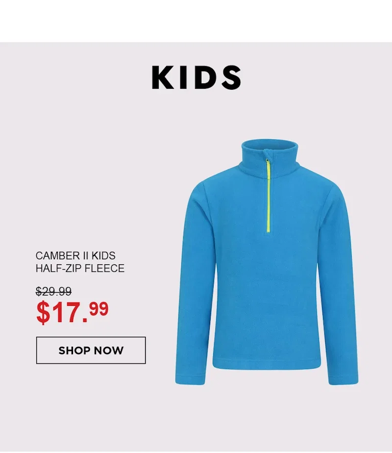 Camber II Kids Half-Zip Fleece