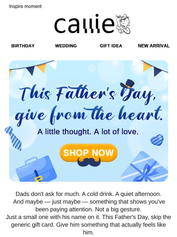 Father's Day is on its way.