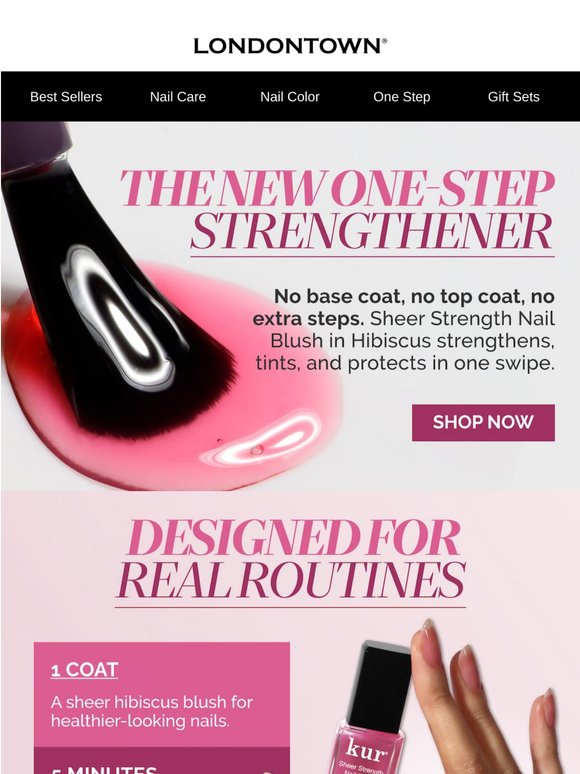 Meet the NEW one-step mani 💖