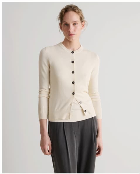 Cardigan in Buttermilk
