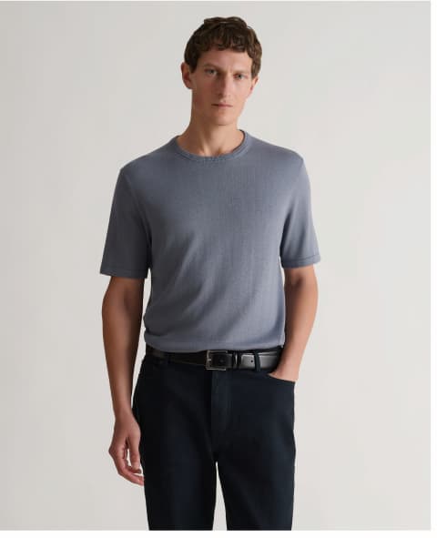 T-Shirt in Steel Blue