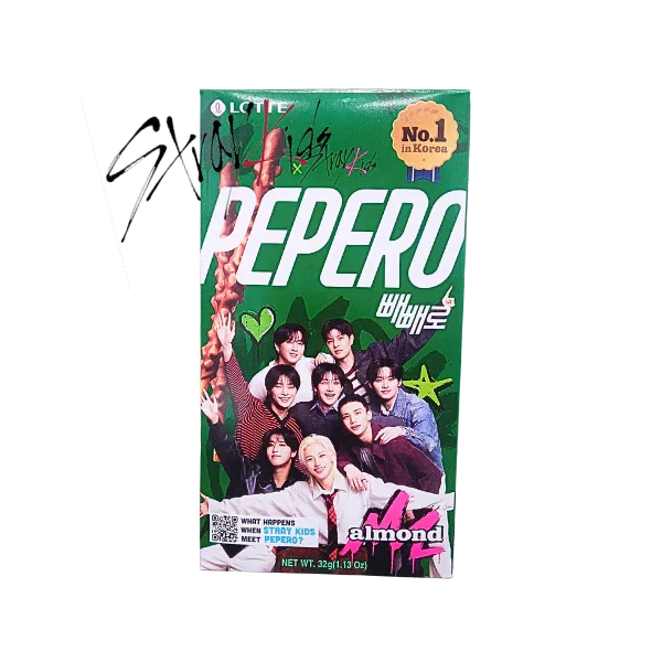 Image of LOTTE X STRAYKIDS PEPERO Almond 32g