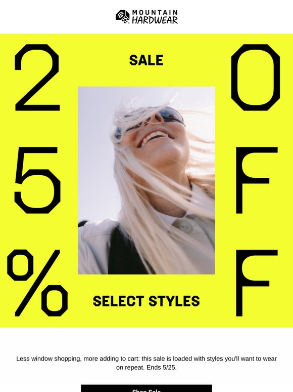 What you want is on sale — 25% OFF.