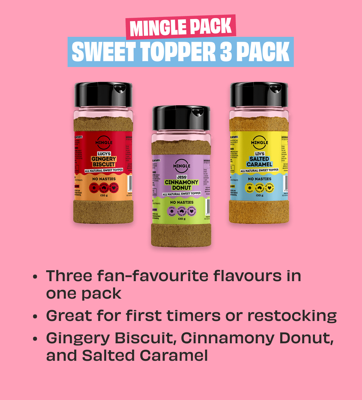 Sweet Topper 3 pack