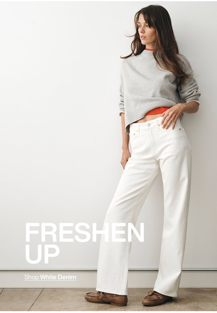 Freshen Up in White Denim