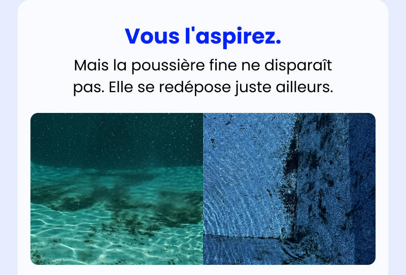 Vous l'aspirez.